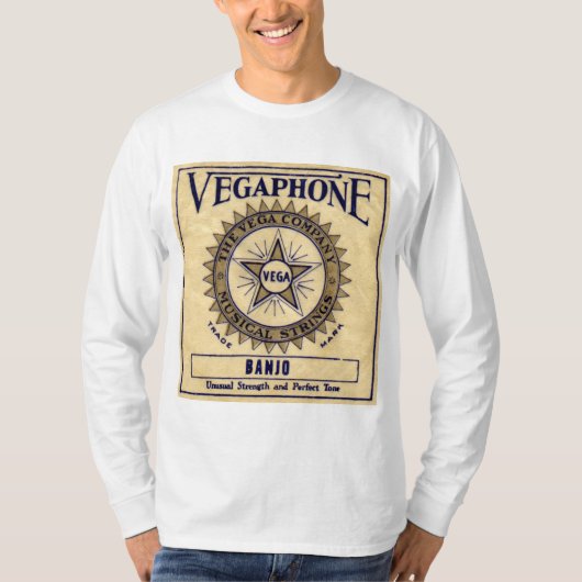 Mannen van Vegaphone Strings lichte lange hoes T-S T-shirt (Voorkant)