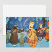  Mannen van Wise en schapen op kerstavond Feestdagenkaart (Voorkant / Achterkant)