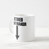 Mannen Vasectomy Cadeautje met Baby Maker in ruste Koffiemok (Voorkant links)