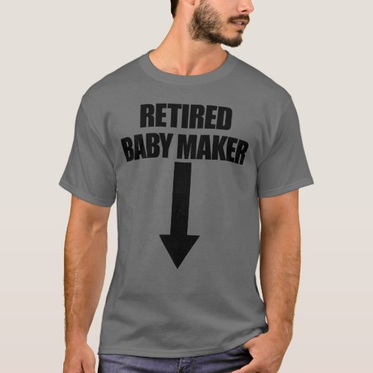 Mannen Vasectomy Cadeautje met Baby Maker in ruste T-shirt (Voorkant)