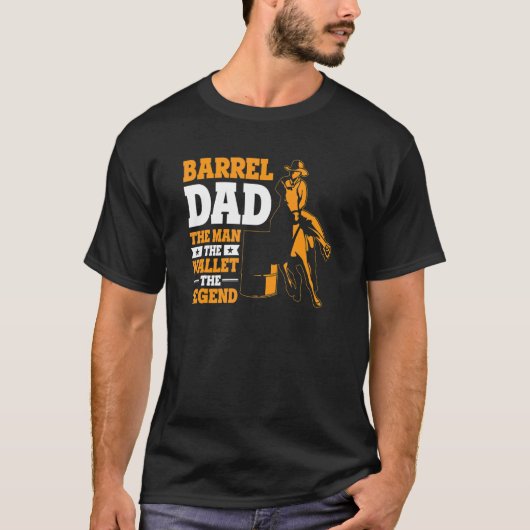 Mannen vat papa het Man de portemonnee de legende T-shirt (Voorkant)