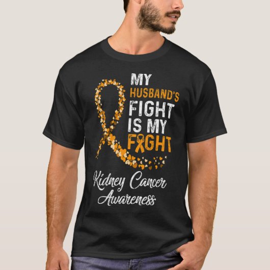 Mannen vechten tegen nierkanker t-shirt (Voorkant)