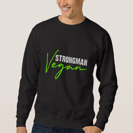 Mannen Vegan Strongman Gym Trui (Voorkant)