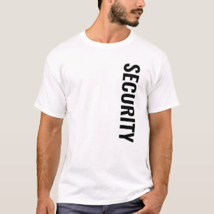 Mannen veiligheidsfunctionaris T-shirt