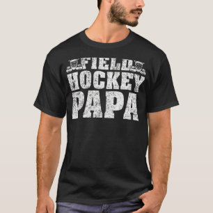 Mannen Veldhockey Sportveld Hockey Papa vader T-shirt