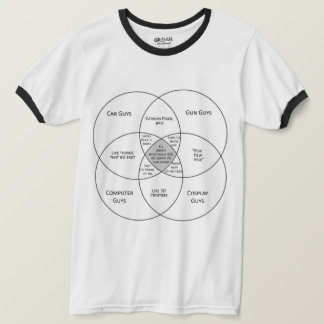 Mannen Venn-diagram T-shirt