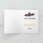 Mannen veranderen grappige Halloween Kaart (Binnen)