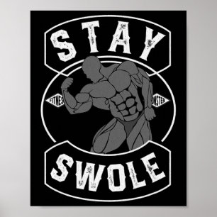 Mannen Verblijf in het Bodybuilding Fan Gift Poster