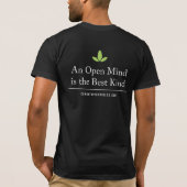 Mannen Verborgen kanatopie Open Mind Achterzijde T T-shirt (Achterkant)