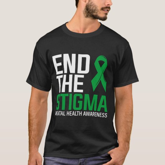 Mannen verbreken ketens van stigma beëindigen het t-shirt (Voorkant)