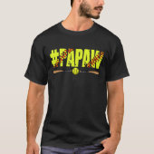 Mannen Verdrietige Softbal Papaw Softbal Vaders D T-shirt (Voorkant)