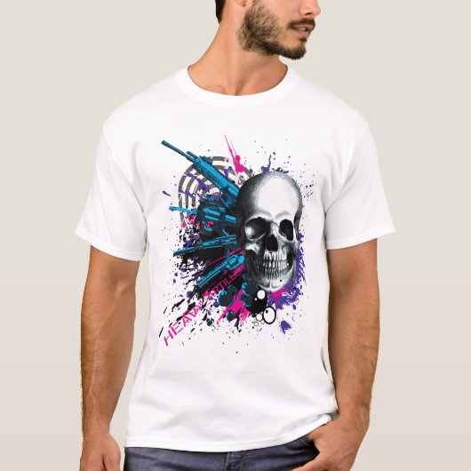 Mannen vergrendelen en laden t-shirt (Voorkant)