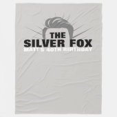 Mannen verjaardag banner achtergrond Fleece Blanke (Voorkant)