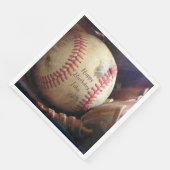 Mannen Verjaardag Honkbal Sport Hobby Naam Servet (Hoek)