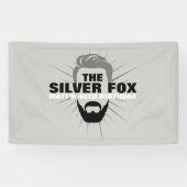 Mannen verjaardagsachtergrondbanner spandoek (Horizontaal)