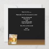 Mannen Verjaardagsfeest Bier Jongens Avondje Uit Kaart (Achterkant)