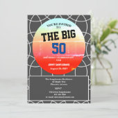 Mannen Verjaardagsfeest geometrisch patroon grijs Kaart (Staand voorkant)