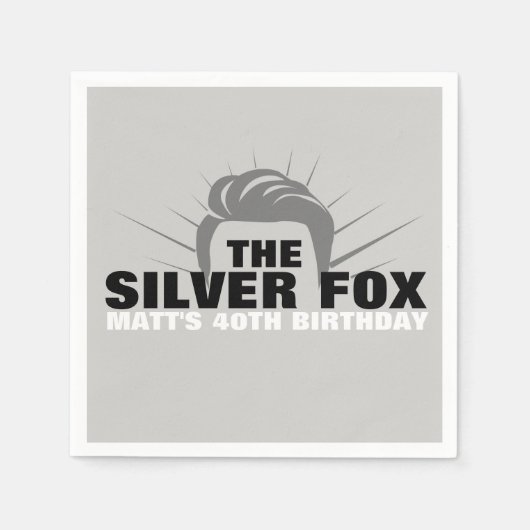 Mannen Verjaardagsfeestje Cocktail servetten (Voorkant)