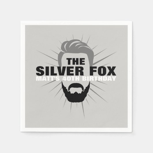 Mannen Verjaardagsfeestje Cocktail servetten (Voorkant)