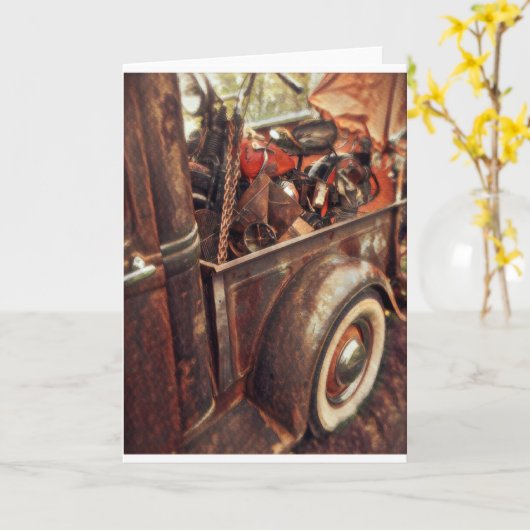 mannen verjaardagskaart kaart (Gele Bloem)