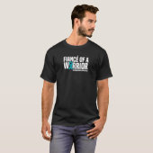 Mannen verloofde van een Warrior Scleroderma Aware T-shirt (Voorkant volledig)