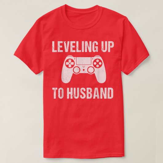 Mannen Verloving T-shirt voor Groom Husband Funny (Design voorkant)