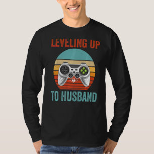 Mannen Verloving tot echtgenoot T-shirt