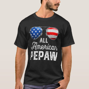 Mannen verontrust alle Amerikaanse Pepaw 4th van j T-shirt