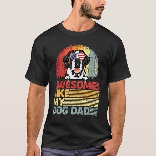 Mannen verontruste Bernard Geweldige zoals mijn ho T-shirt (Voorkant)