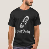 Mannen verontruste vaders dag beste papa werk boot t-shirt (Voorkant)