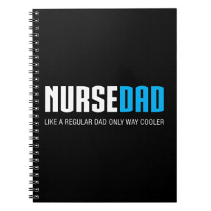 Mannen verpleegster Pap Funny Cute Fathers Day Gif Notitieboek
