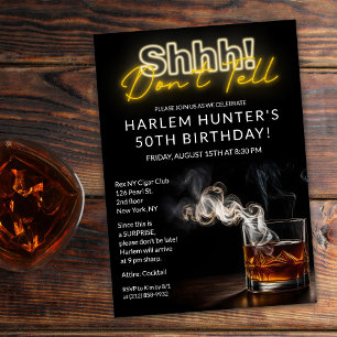 Mannen Verrassingsrook & Whiskey Verjaardag Kaart