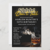 Mannen Verrassingsrook & Whiskey Verjaardag Kaart (Voorkant)