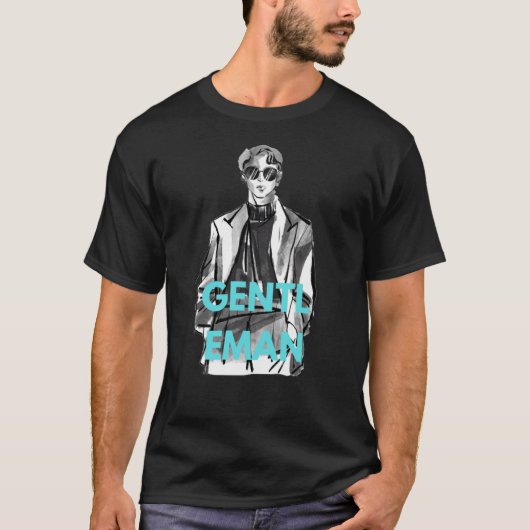 mannen Versie Basic T-shirt comfortabel casual en  (Voorkant)