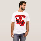 mannen verslaafd aan Dubstep club D shirt (Voorkant volledig)