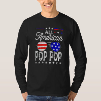 Mannen vervormd Alle Amerikaanse Pop Pop Verenigde T-shirt
