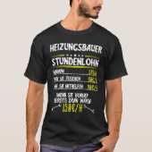 Mannen verwarmingsbouwer Uurly Wage Sanitaire Plan T-shirt (Voorkant)
