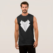 Mannen Vest print Mouwloos T-shirt (Voorkant volledig)