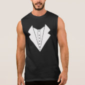 Mannen Vest print Mouwloos T-shirt (Voorkant)