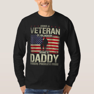 Mannen veteraan is een eer dat pappa prik is t-shirt
