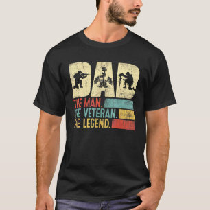Mannen veteraan vader Man de wettelijke rechten va T-shirt