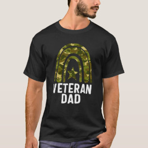 Mannen Veteraan Veteranen Dag Cool Camo Pattern Bo T-shirt