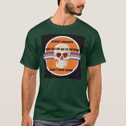 Mannen, Vets Agent Oranje Protest T-shirt (Voorkant)