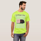 mannen vette kat professer varkensvlees shirt. t-shirt (Voorkant volledig)