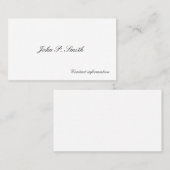 Mannen Victoriaans Calling Cards Contactkaartje (Voorkant / Achterkant)