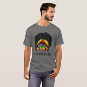 Mannen Vid Teacher African Messine Bun Black Histo T-shirt (Voorkant volledig)