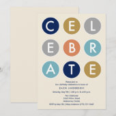 Mannen vieren uitnodiging (Voorkant / Achterkant)