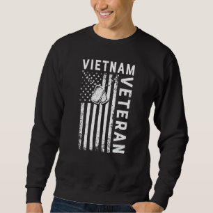 Mannen Vietnam Veteraan Amerikaanse vlag Vietnam o Trui