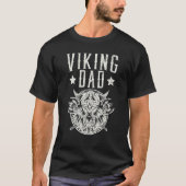 Mannen Viking Pap Fathers Day Scandinavian T-shirt (Voorkant)