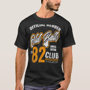 Mannen Vintage 1982 40ste verjaardag voor hem oude T-shirt